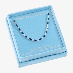 JCPenney Silver and Blue Necklace
